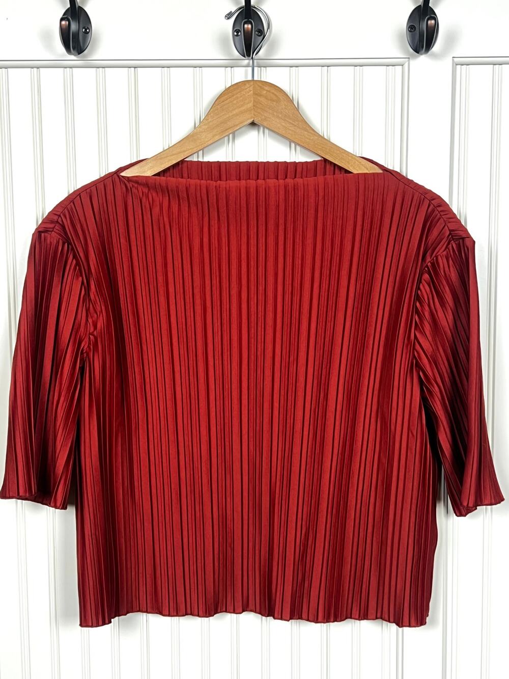 Reformation Red Pleated Ruched Top Coquette Balletcore Holiday M